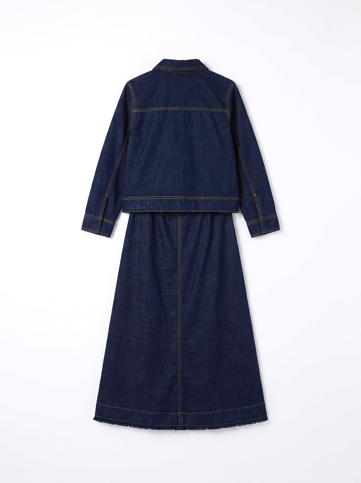 8384 Navy Jacket and Skirt Set For Women