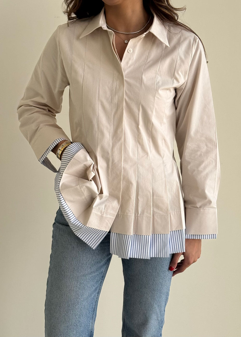 8179 Off White Shirt For Women
