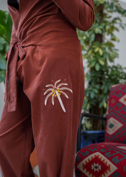 8085 Orange Ramadan Set For Girls