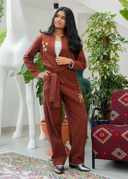 8085 Orange Ramadan Set For Girls