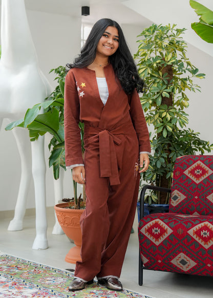 8085 Orange Ramadan Set For Girls