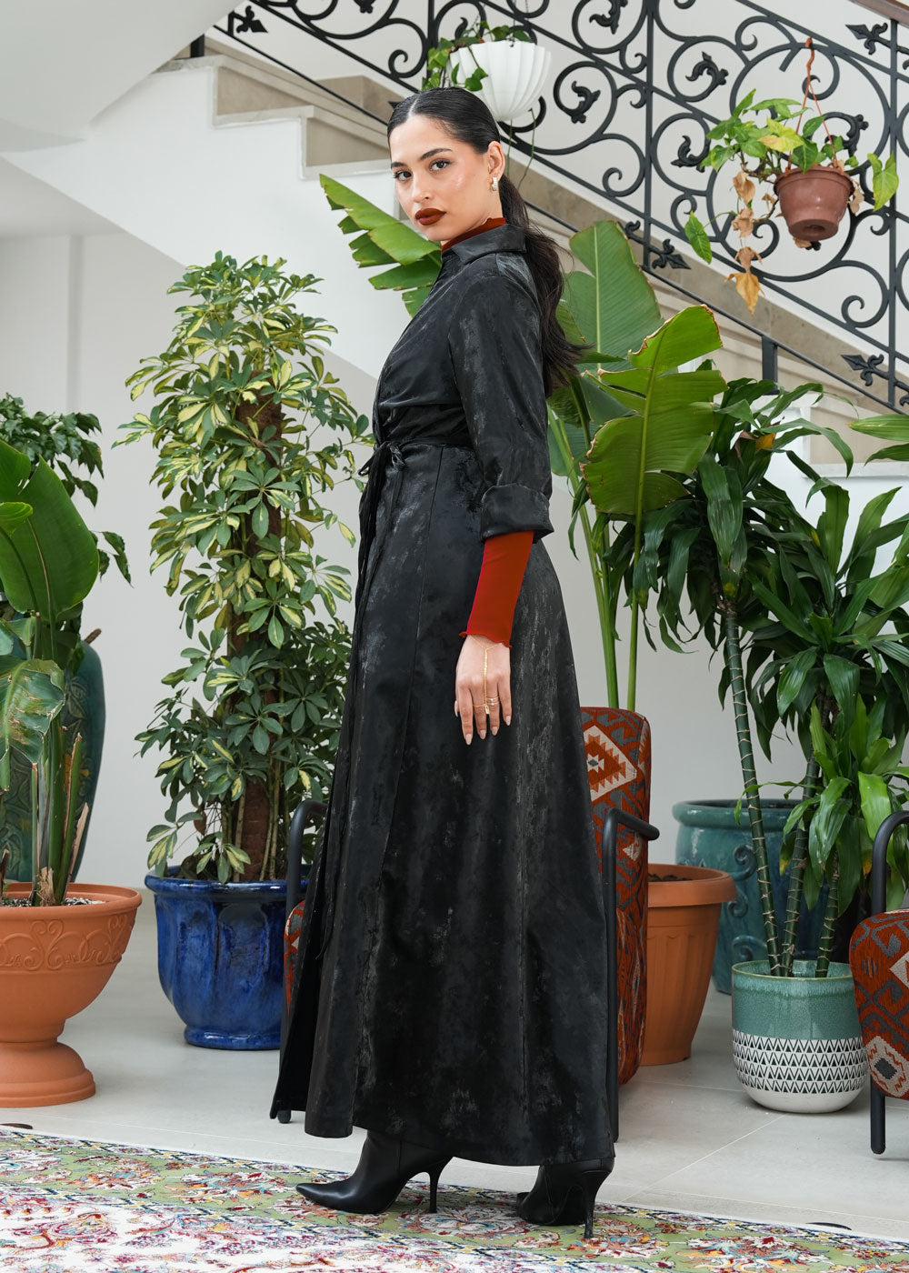 8089 Black Cardigan Daraa For Women