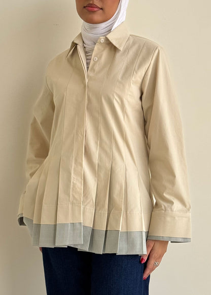 8179 Light Beige Shirt For Women