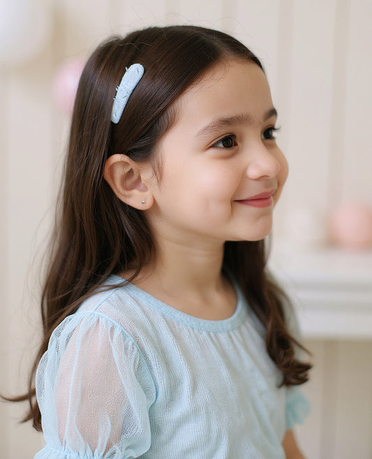 Tiya  White And Blue HairClip 25CONTY4AA0305 For Girls