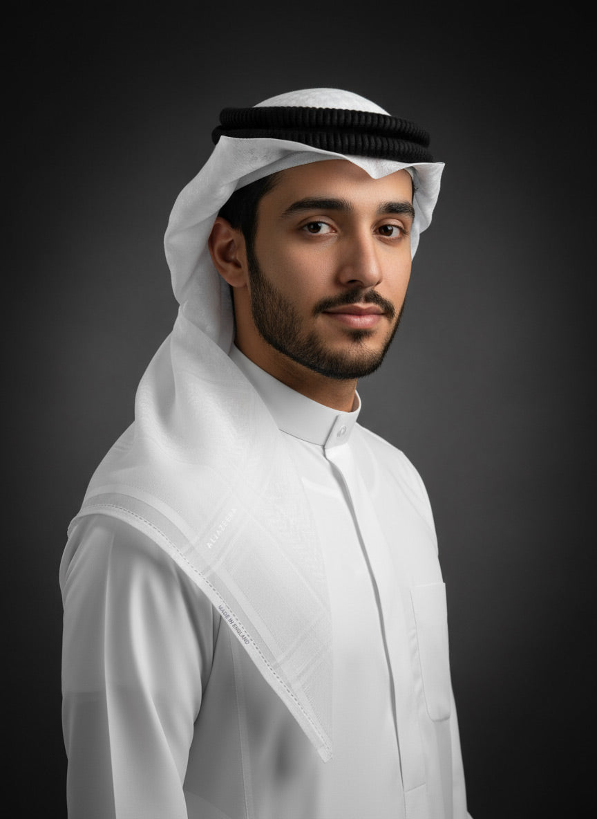 White Shemagh Al Jazeera For Men