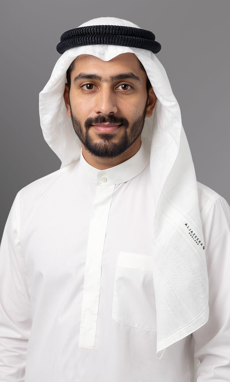 Super English White Shemagh For Al Jazeera For Men