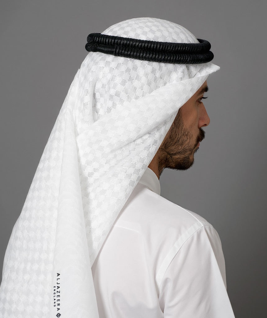Super English White Shemagh For Al Jazeera For Men