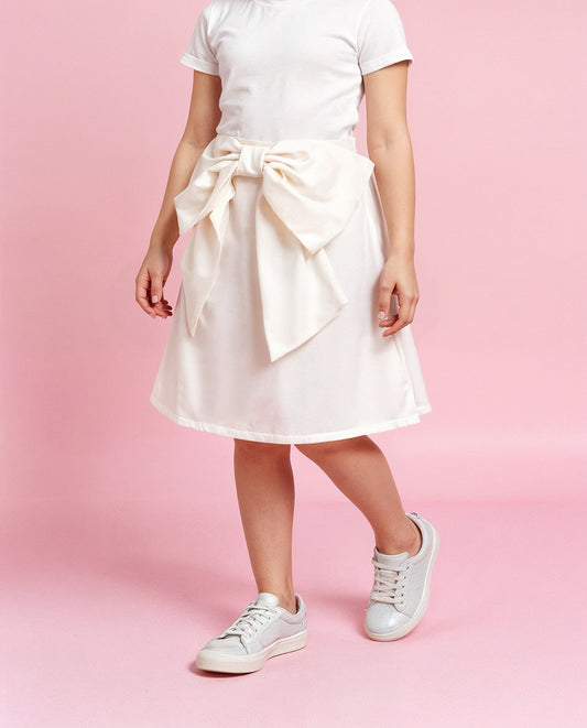 TIYA SK082 White Skirt