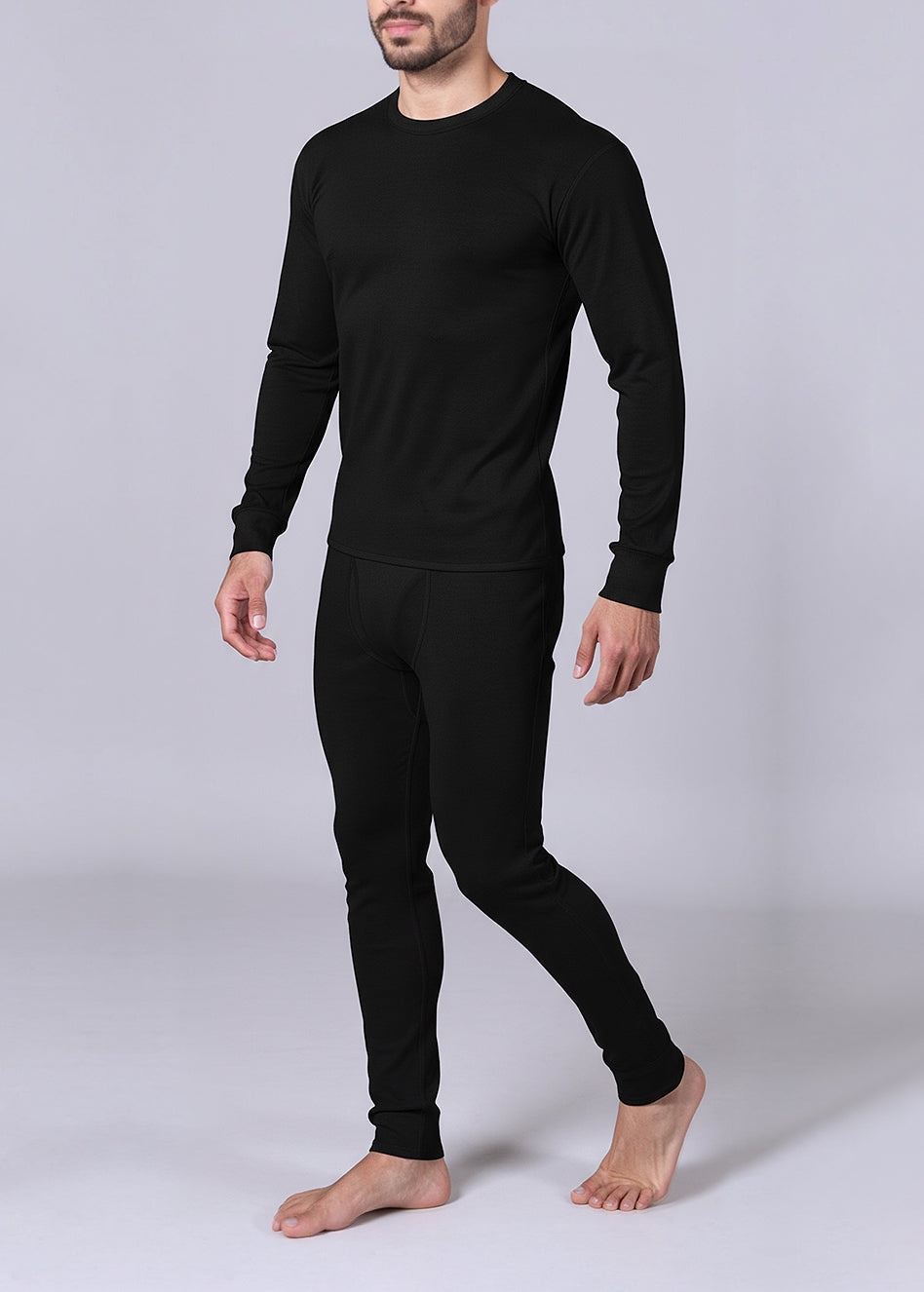 Al-Jazeera Black Cotton Winter Set For Men