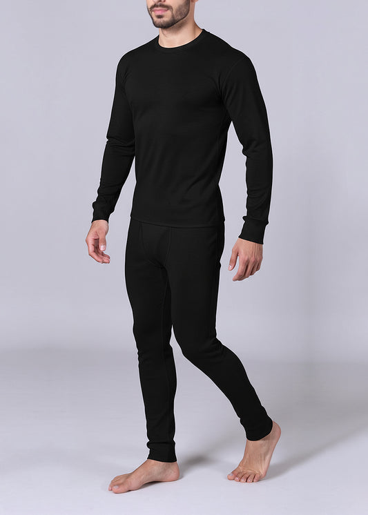Al-Jazeera Black Cotton Winter Set For Men