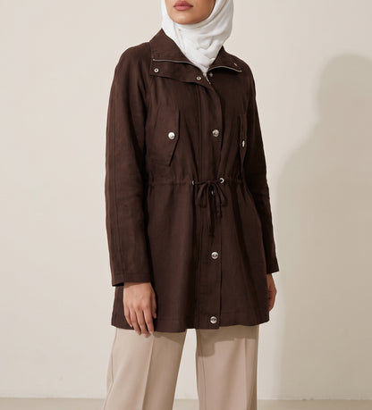 8320 Brown Jacket For Women