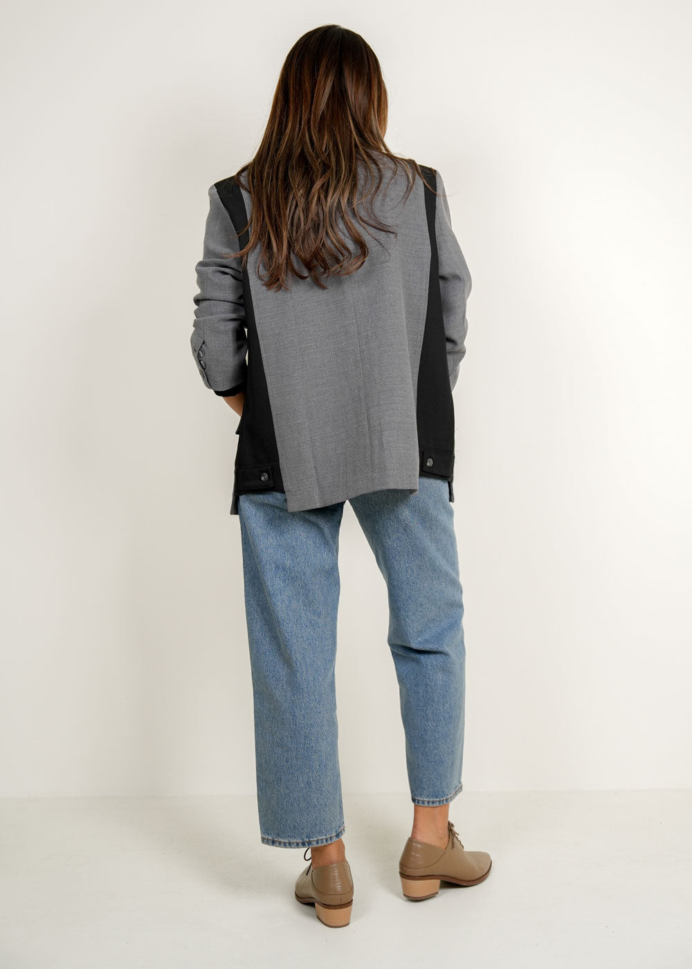 7969 Grey Blazer For Women