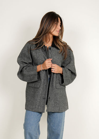 7816 Black Jacket Top For Women