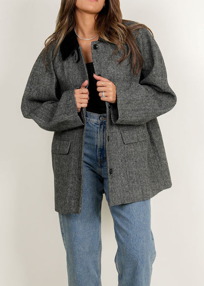 7816 Black Jacket Top For Women