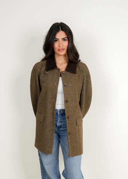 7816 Brown Jacket Top For Women