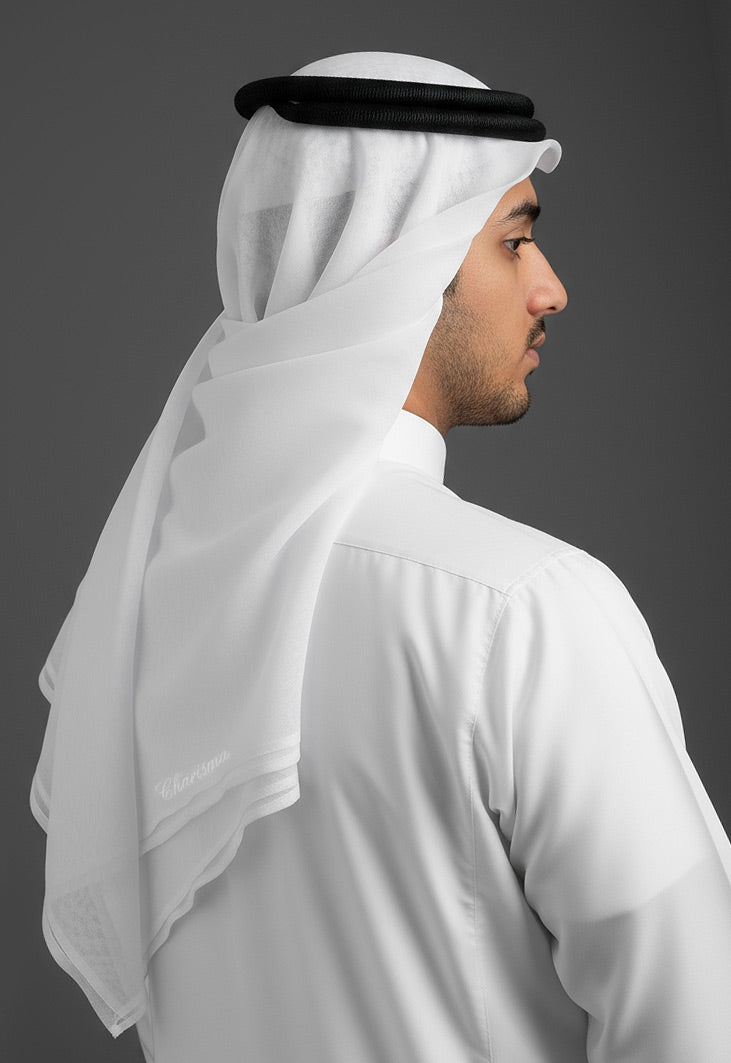 White Ghutra Charisma For Men