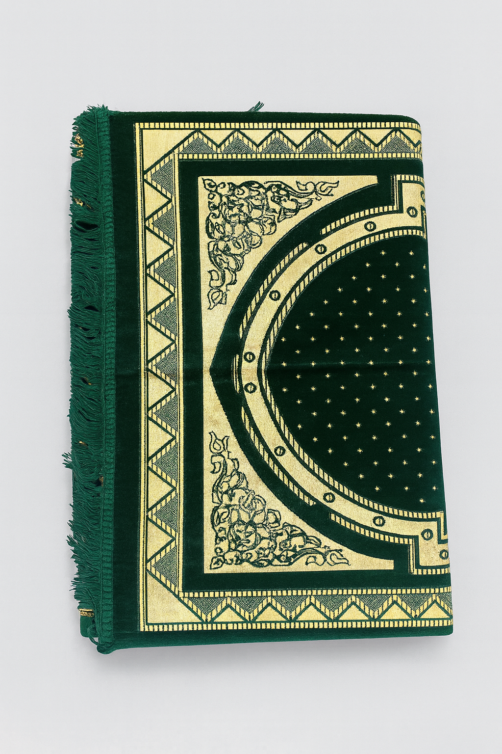 1054 Green Prayer Mat With Sponge