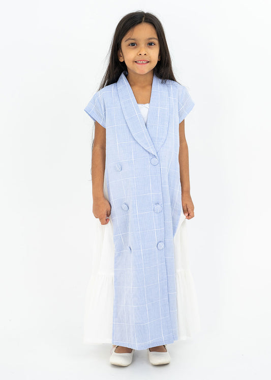 Capri Blue Daraa With Side Flares For Girls