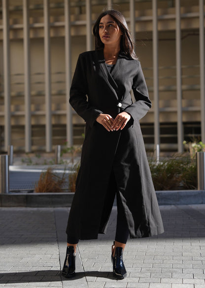 7688 Black Coat For Women