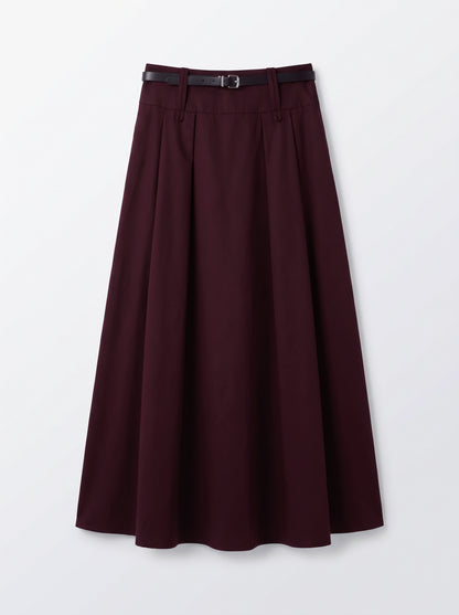 8313 Burgundy Skirt For Women