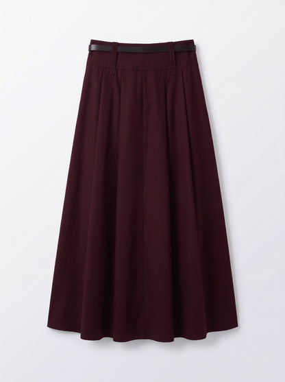 8313 Burgundy Skirt For Women