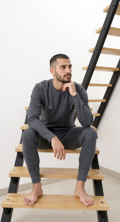 Dark Gray Thermal Set Al Jazeera For Men