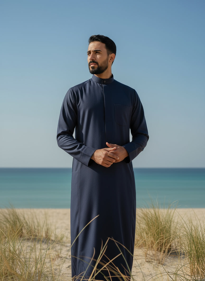 Navy Winter Dishdasha Al Jazeera For Men