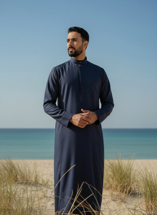 Navy Winter Dishdasha Al Jazeera For Men