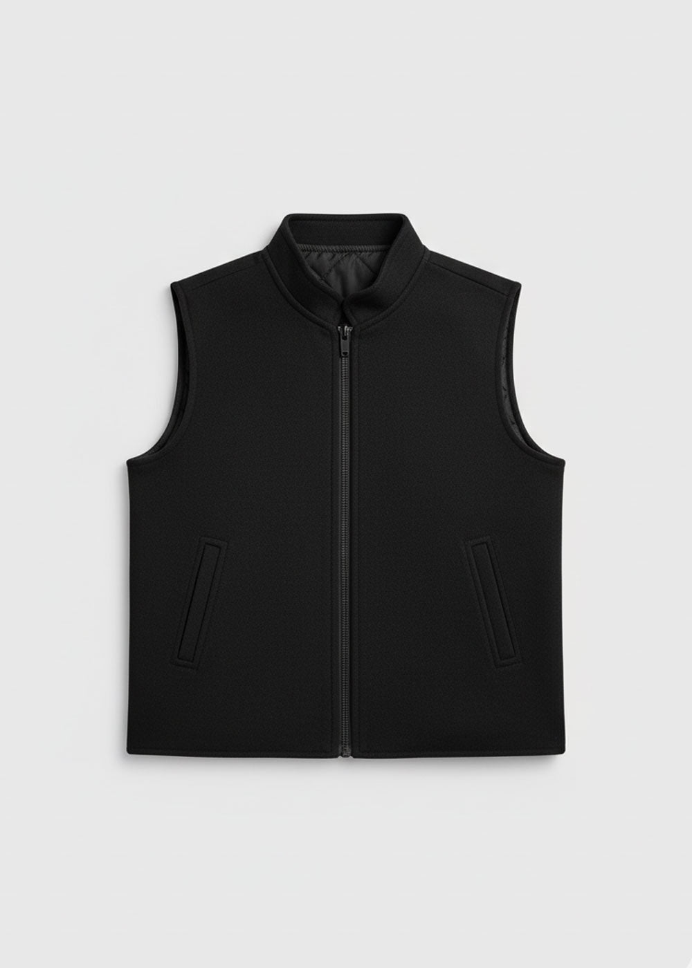 4025 Black Winter Vest For Boys