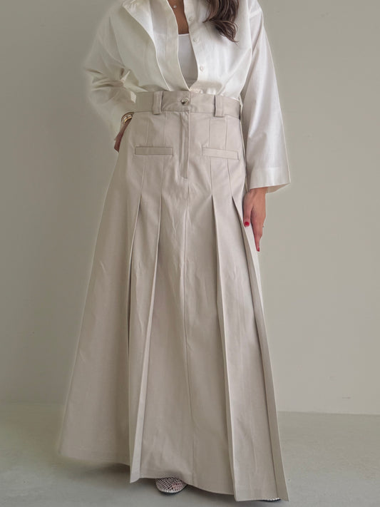 8173 Light Beige Skirt For Women