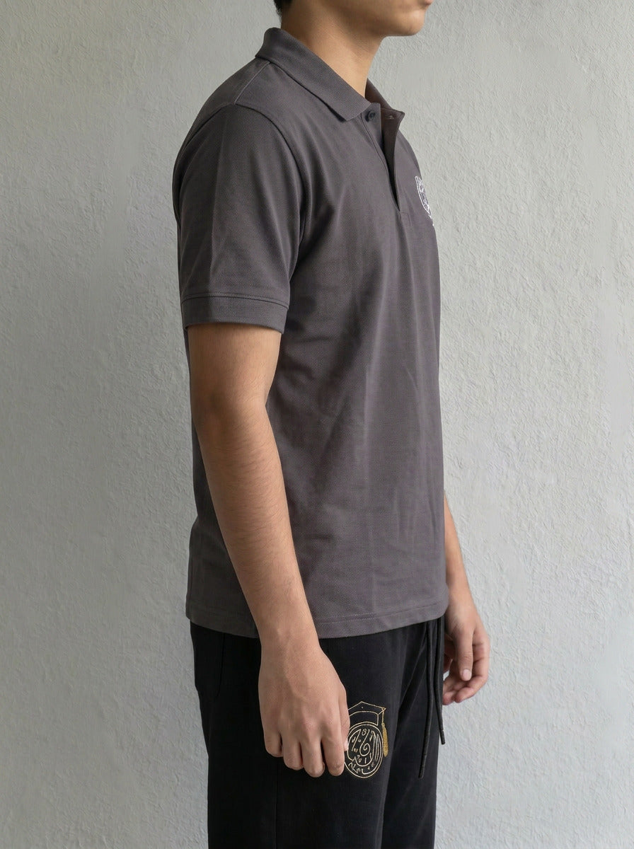 BIS Senior Grey Polo T-Shirt For Men