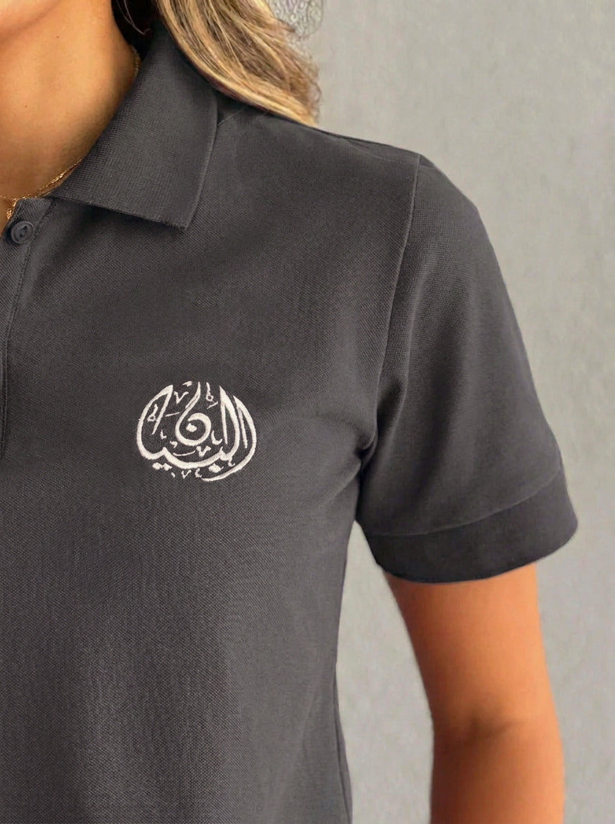 BIS Senior Grey Polo T-Shirt For Women