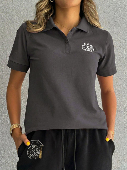 BIS Senior Grey Polo T-Shirt For Women