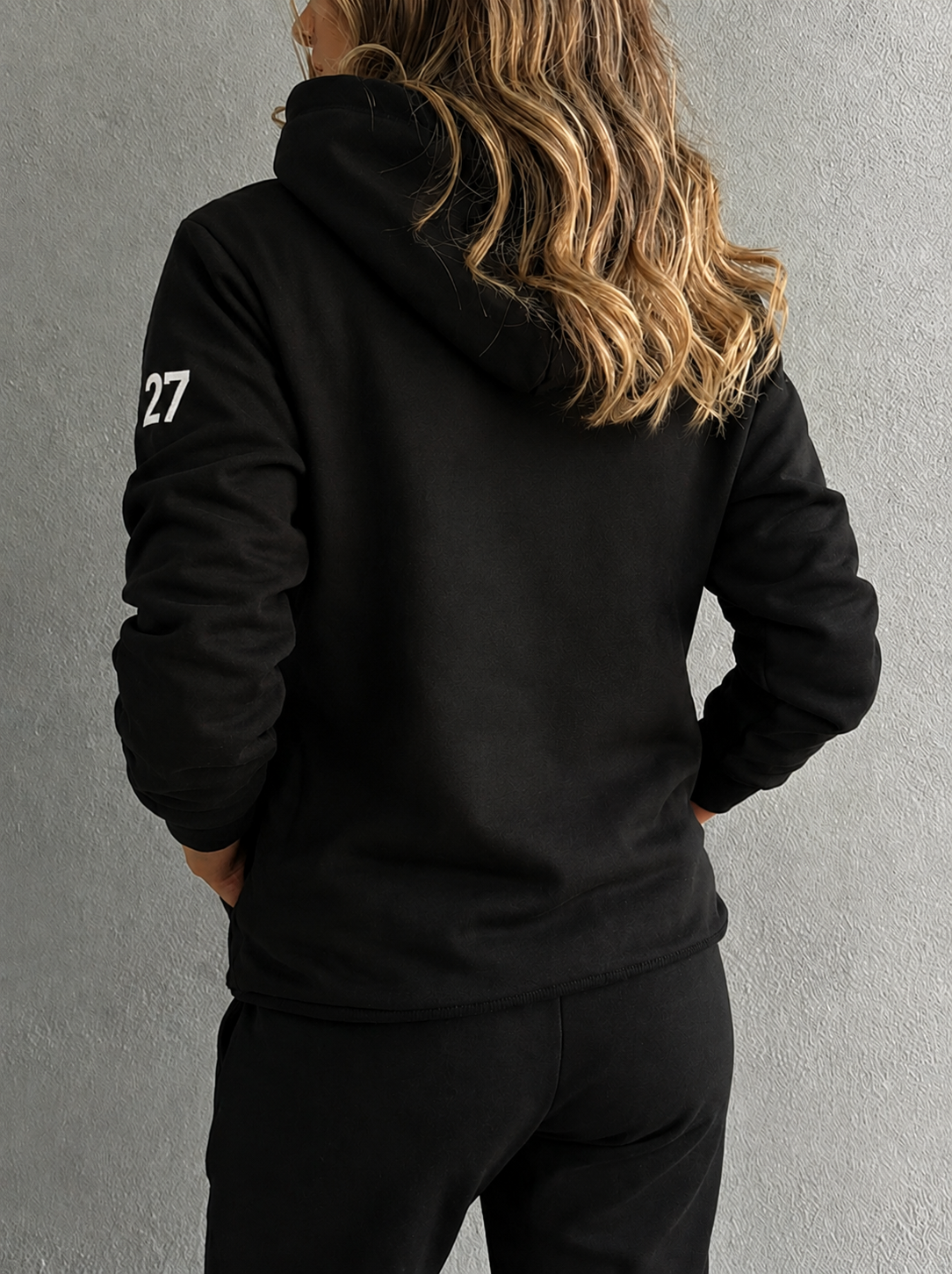 BIS Senior Black Hoodie For Women