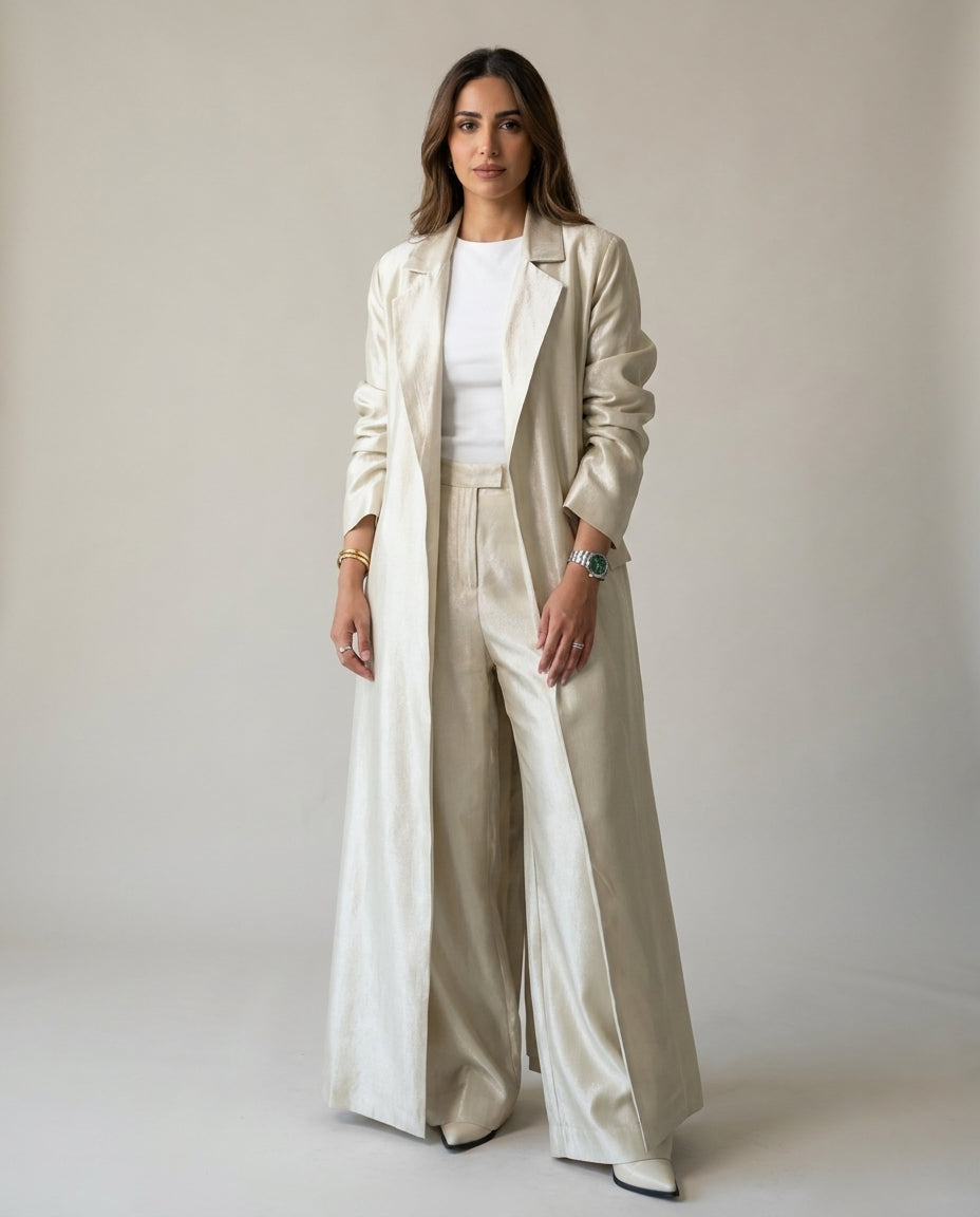 8259 Nova Shimmering Co-Ord beige