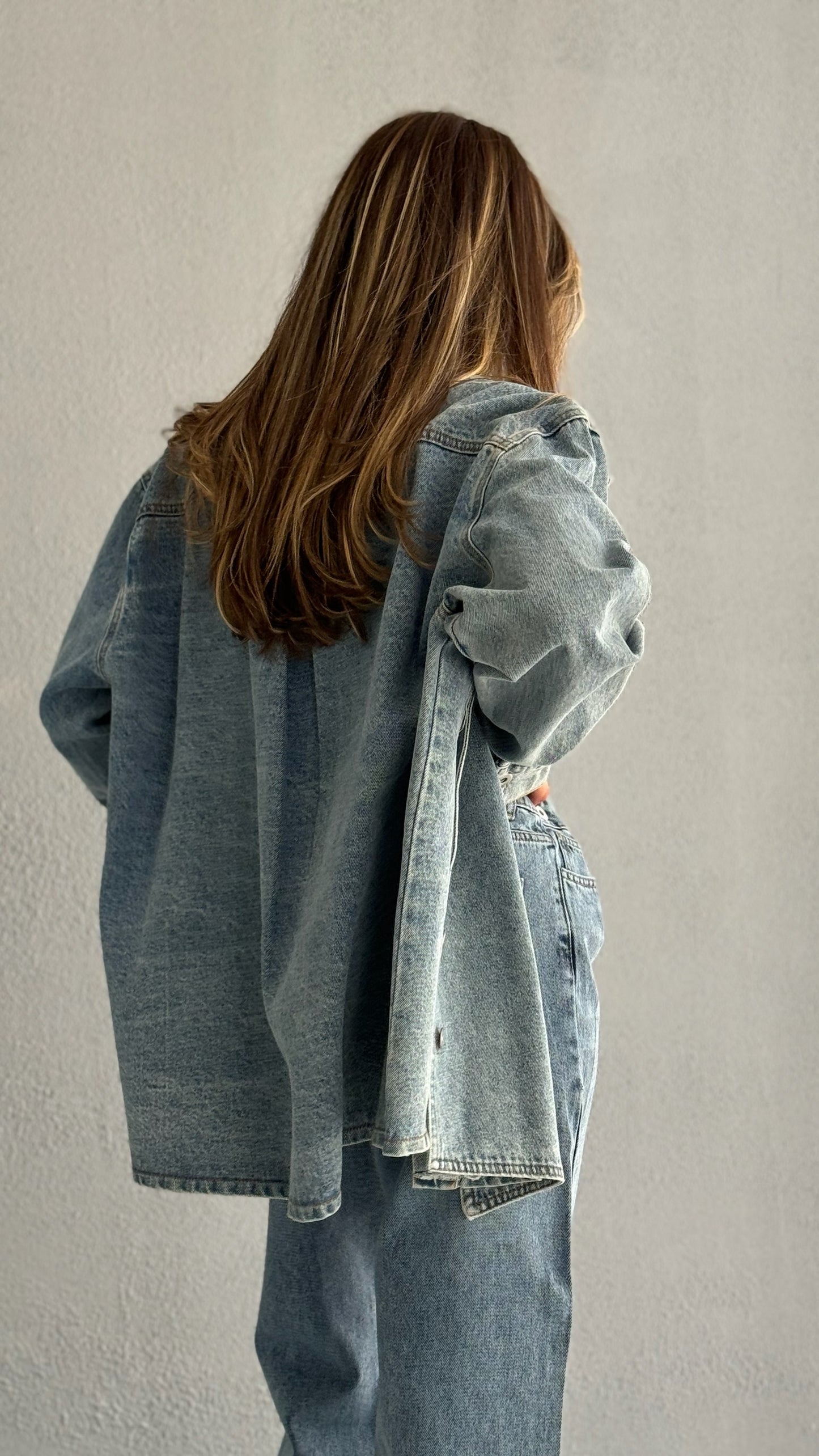 7380 Blue Denim Jacket For Women