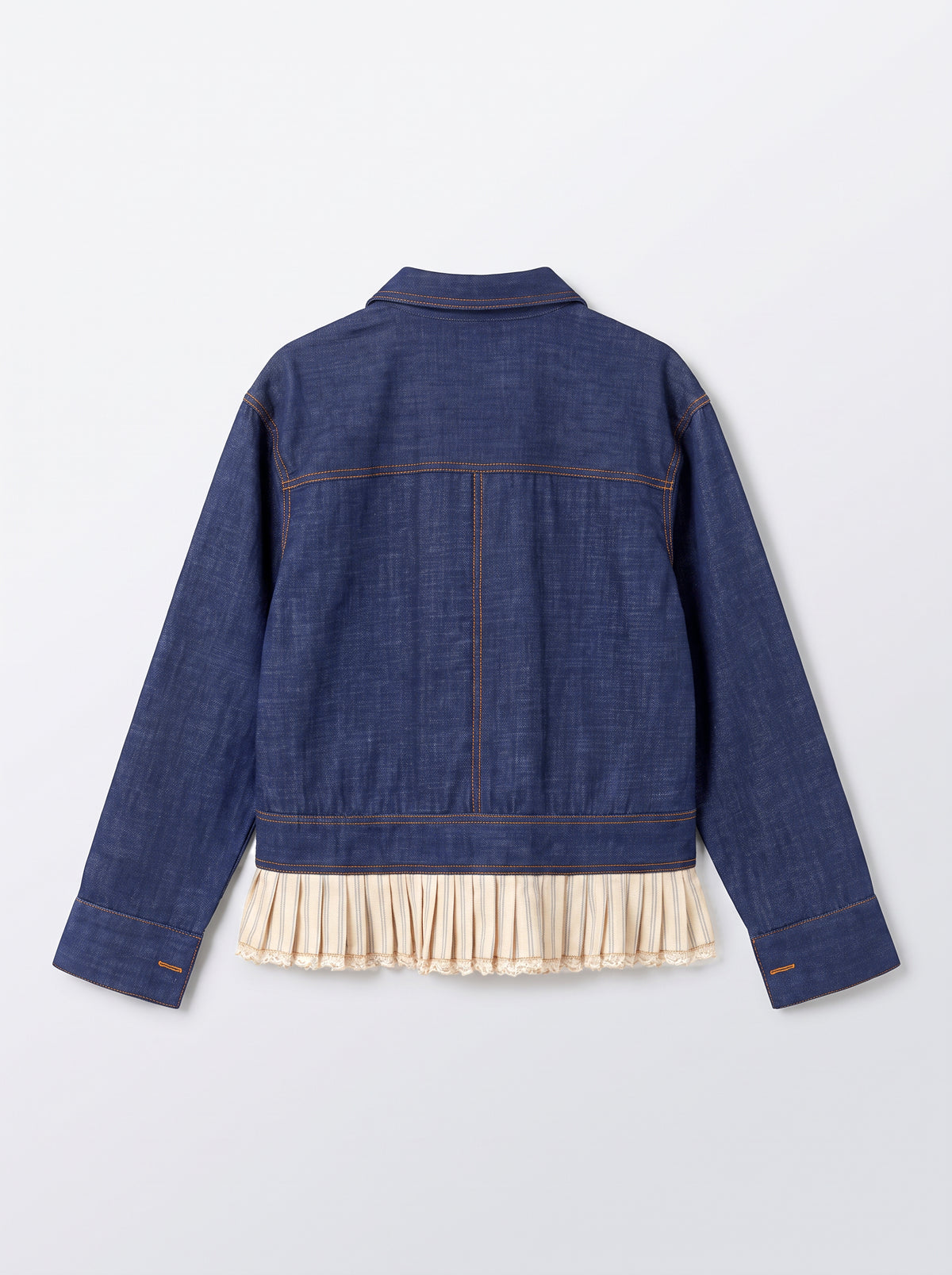8386 Navy Denim Jacket For Women