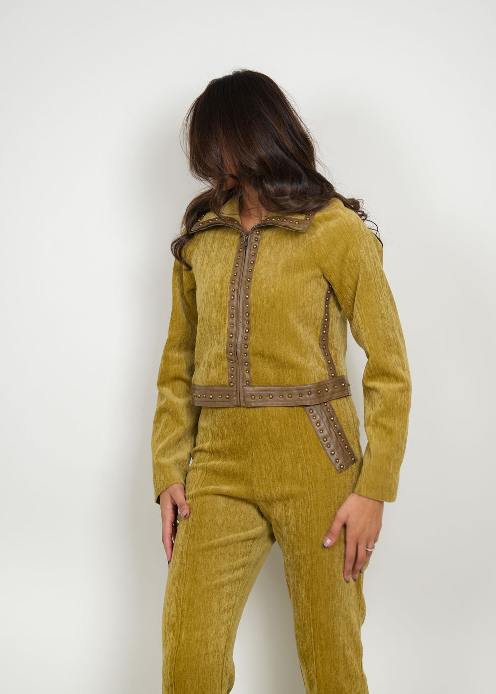 8022 Custard Yellow Set For Women