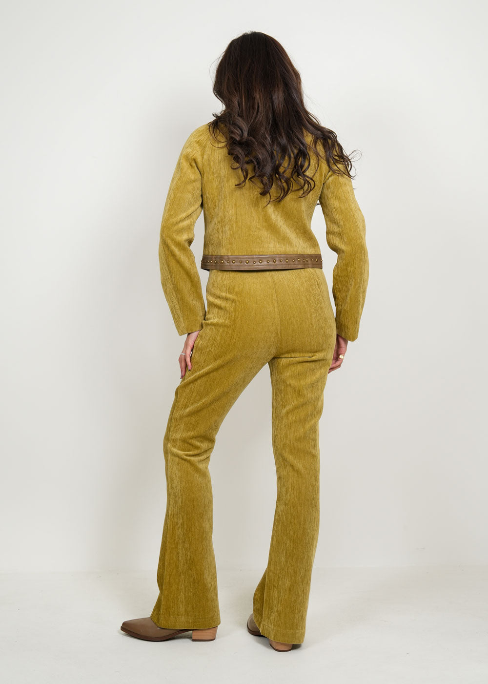 8022 Custard Yellow Set For Women