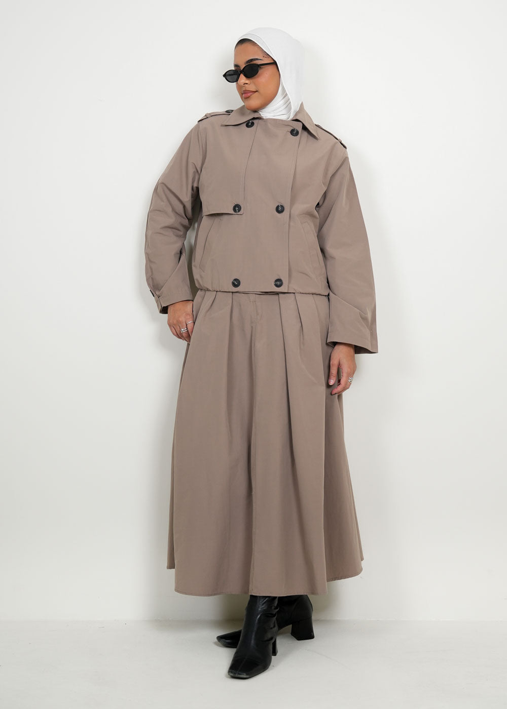 8046 Multi-Color Jacket Set For Women