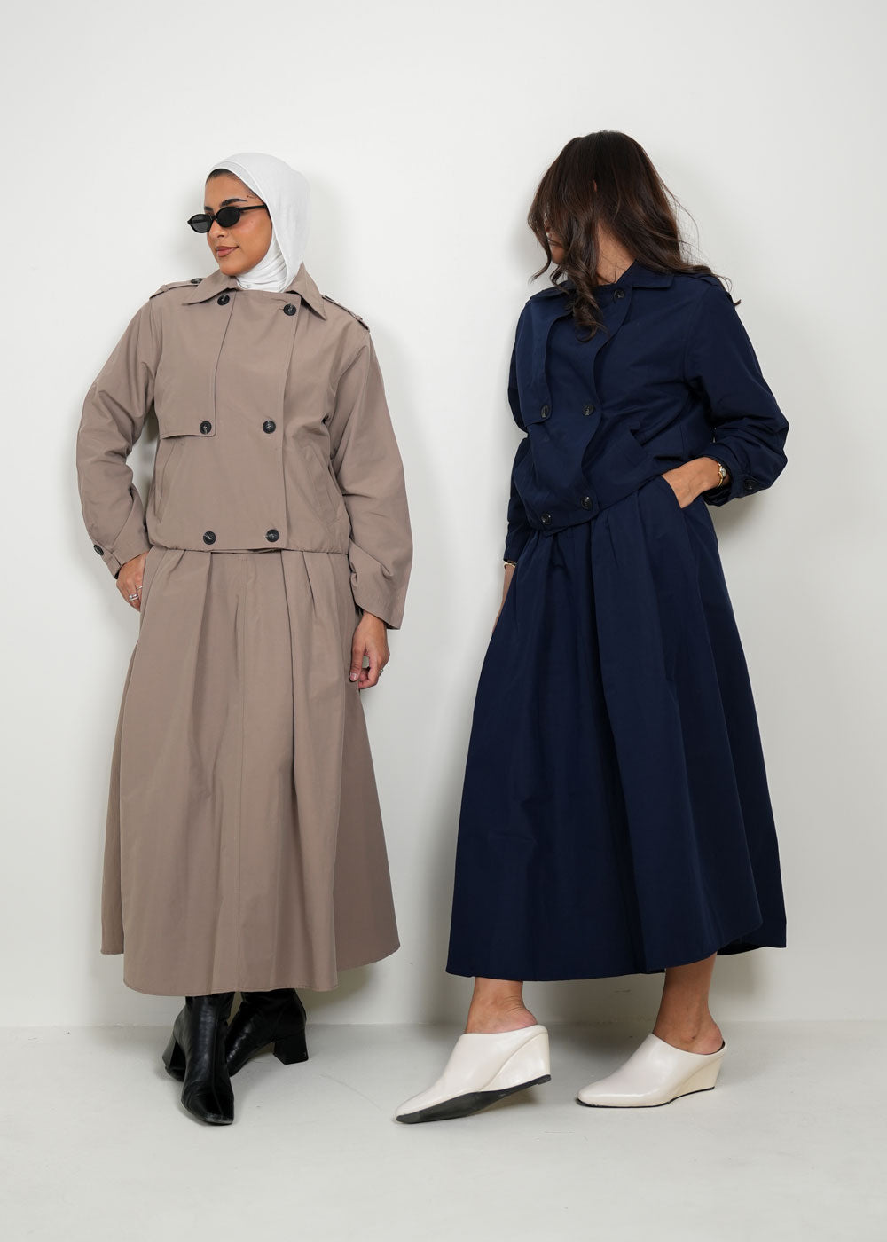 8046 Multi-Color Jacket Set For Women