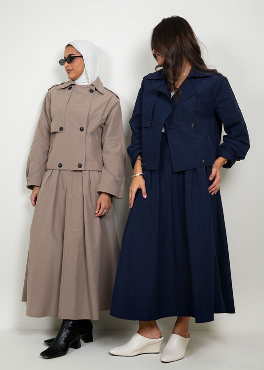 8046 Multi-Color Jacket Set For Women