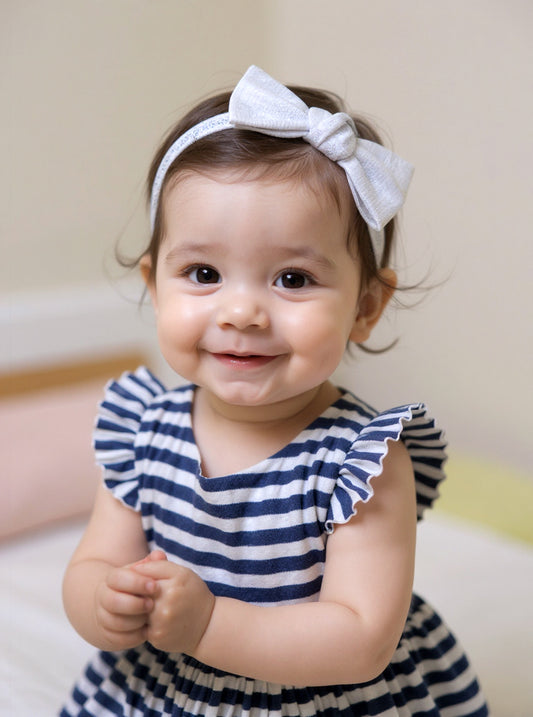 Tiya Mamino White Headband 25SS1MM18638 For Girls
