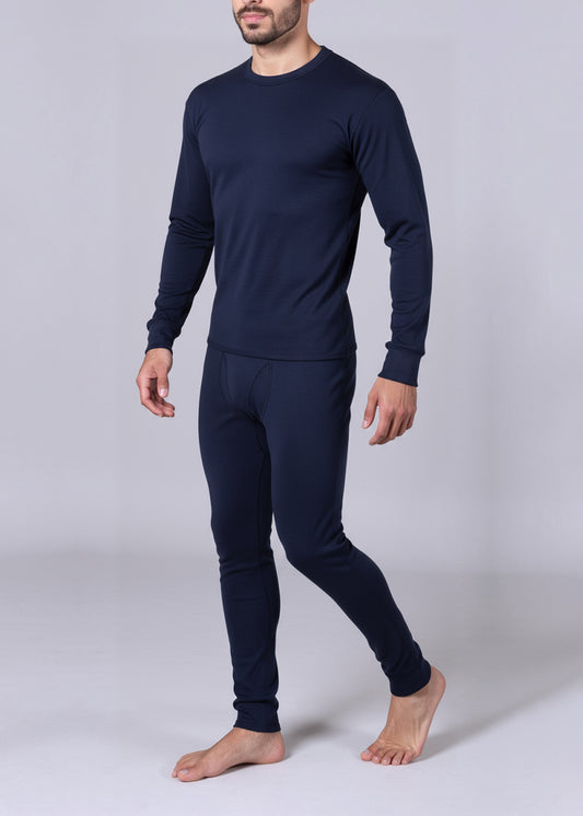 Al-Jazeera Navy Cotton Winter Set For Men