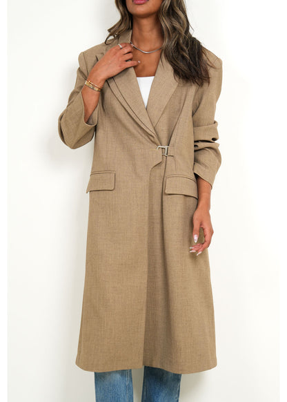 7591 Khaki Coat For Women