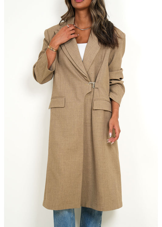 7591 Khaki Coat For Women