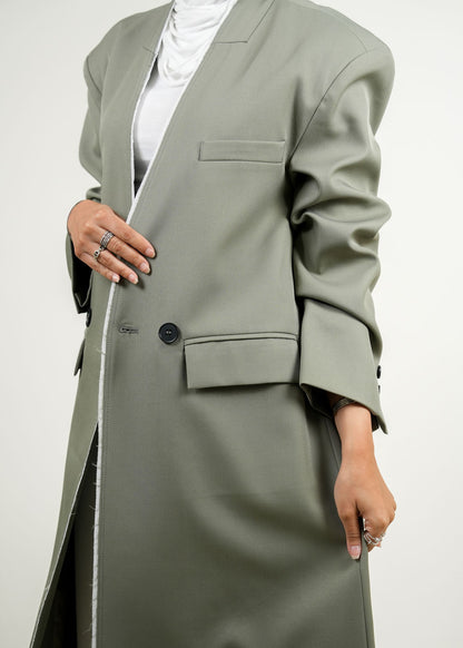 7949 Multi-Color Long Jacket For Women