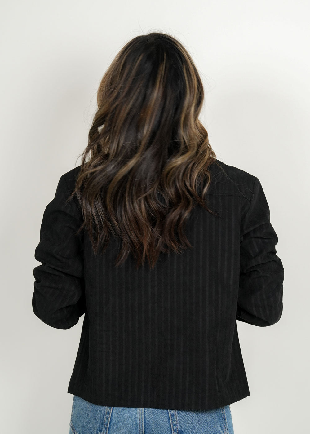 7965 Black Jacket Shirt For Women