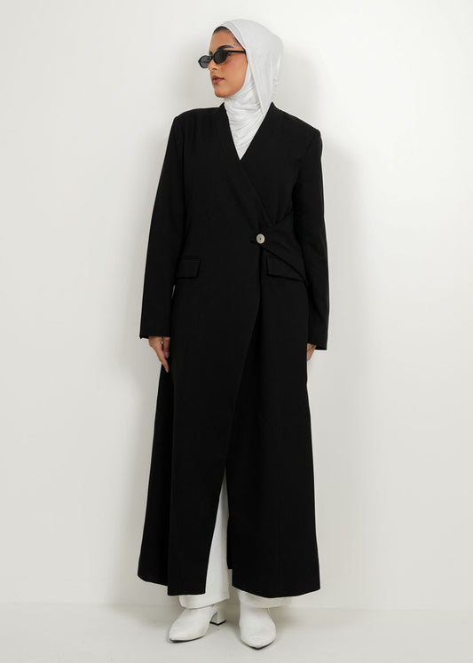 7688 Black Coat For Women