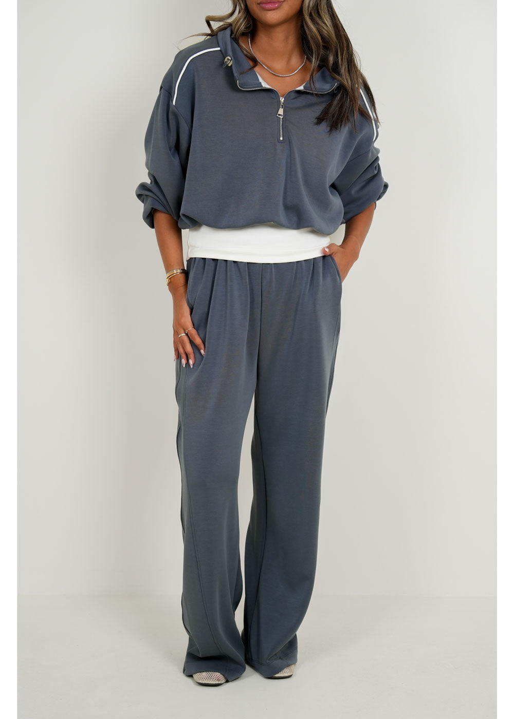7885 Grey Winter Set For Women